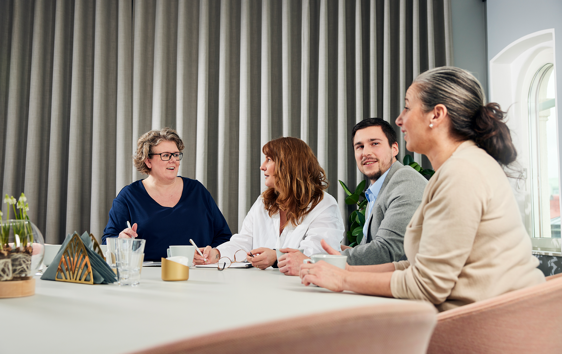 Woman speaking to doctor